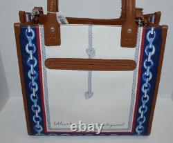 Brighton Sailor Heart Anchor and Soul Leather Tote Bag