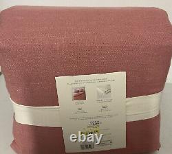 Casaluna Heavyweight Linen Blend Duvet Cover Set King Rose