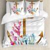 Colorful Duvet Cover Anchor Corals Seaweed