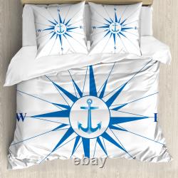 Compass Duvet Cover Blue Windrose Anchor