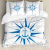 Compass Duvet Cover Blue Windrose Anchor