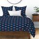 Coral Whales + White Anchors Nautical Nursery Sateen Duvet Cover By Roostery