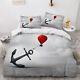 Cover Set 3d Bedding Anchor Print Bedding Quilt Cover Set 3 Pieces Soft