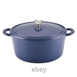 Curry Enameled Cast Iron Dutch Oven/Casserole Pot with Lid, 6 Quart Anchor