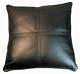 Cushion Cover Leather Pillow Throw Hair Decorative Genuine Decor Rug Black 16