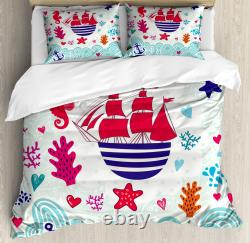 Digital Colorful Duvet Cover Set Twin Queen King Sizes with Pillow Shams