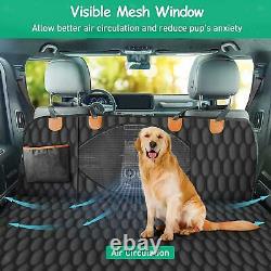 Dog Car Seat Pockets Organizer Waterproof Entire Triple Anchors 2 Seat Cover