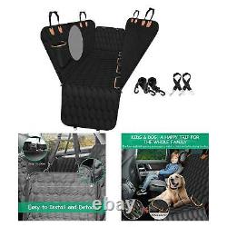 Dog Car Seat Pockets Organizer Waterproof Entire Triple Anchors 2 Seat Cover