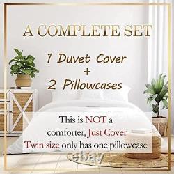 Duvet Cover Sets Twin Size, Old Plank Bedding Set 2 Pcs for Twin 68x90 Anchor