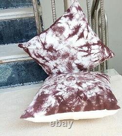 Ethnic Tie dye Cushion Cover Cotton Indigo Pillows 16 Shams Indian Throw S 2060
