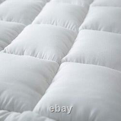 Extra Plush Pillowtop Mattress Topper 4 Anchor Elastic Band Deep Mattress Cover