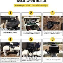 For Pentair 263045 CVA24 Valve Actuator Jandy 3-Port Valve 180 Degree Hayward