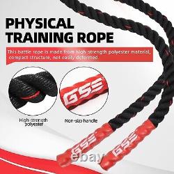 GSE Heavy Battle Rope, 1.5/2 Diameter Workout Battle Ropes for Home Gym & O