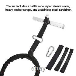 GSE Heavy Battle Rope, 1.5/2 Diameter Workout Battle Ropes for Home Gym & O