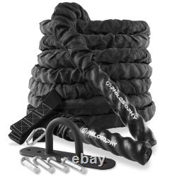 Gym Exercise Battle Rope with Cover with Anchor Kit