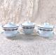 Hermes Tea Cup Saucer With Top Cover Lid Chaine D'ancre Platinum X 3 Sets