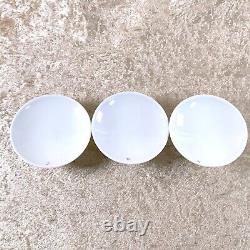 Hermes Tea Cup Saucer with Top Cover Lid CHAINE D'ANCRE PLATINUM x 3 Sets