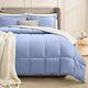 Homelike Moment California King Comforter Set Blue/white, Lightweight Reversi