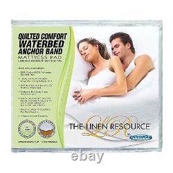 INNOMAX The Linen Resource Quilted Comfort Waterbed Anchor Band Custom Fit Ma