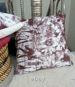 Indian Decorative Shibori Cushion Cover Tie Dye Throw Pillowcases Indigo SG 2061