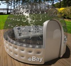 Inflatable Hot Tub Spa Solar Dome Cover Tent Structure With Pump & Anchors