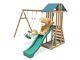 Kids Wooden Climbing Frame Swing Slide Sets Garden Play Set Juniorfort Tower