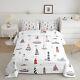 Lighthouse Comforter Set Twin Size, Nautical Anchor And Boat Rudder Quilted Du