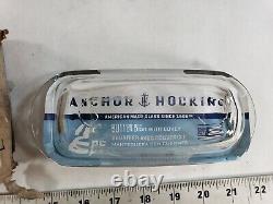 Lot Of 2 Cases Anchor Hocking Company Glass Butter Dish With Cover 4 Pcs In Each