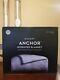 Malouf Anchor Weighted Blanket Queen Ash With Cotton Velour Cover 60x80 20lb