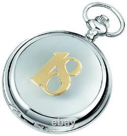 MENS 18th BIRTHDAY MECHANICAL POCKET WATCH Age 18 Gift A E Williams ENGRAVED