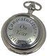 Mens Retirement Mechanical Silver Pocket Watch Pewter Cover Aew Uk Engravable