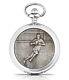 Mens Silver Mechanical Rugby Pocket Watch Quality Player Fan Gift A E Williams