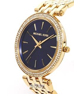 MICHAEL KORS Darci MK3406 Blue Gold Women's Watch 39mm NEW MK Watch