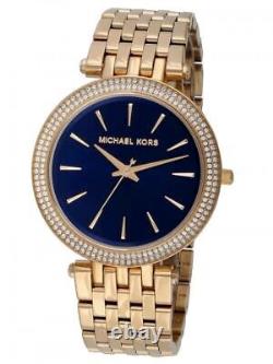 MICHAEL KORS Darci MK3406 Blue Gold Women's Watch 39mm NEW MK Watch