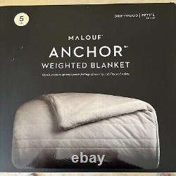 Malouf Anchor Weighted Blanket 5lb -Driftwood Original Price $165