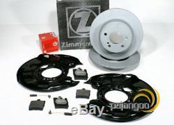 Mercedes C Class CL203 Zimmermann Brakes Set Splash plates for rear