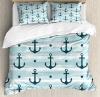 Modern Duvet Cover Set Pattern With Anchors