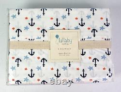 NEW Lullaby Bedding Away At Sea Queen Sheet Set Soft Cotton 200 Thread Count