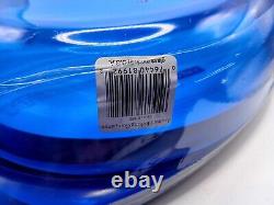 NEW! Vtg Anchor Hocking 2Qt Cobalt Blue Glass Round Casserole Dish With FLAT Lid