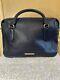 Nwt Brahmin Micaela Anchor Mystic Navy Blue Satchel Leather