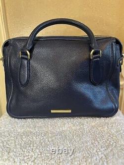 NWT Brahmin Micaela Anchor Mystic Navy Blue Satchel Leather