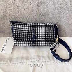 NWT JW Anderson Chain Link Anchor Baguette Bag All-over Crystal Studded Indigo