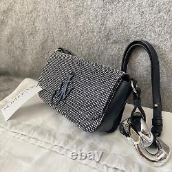 NWT JW Anderson Chain Link Anchor Baguette Bag All-over Crystal Studded Indigo