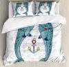 Narwhal Duvet Cover Set Twin Queen King Sizes With Pillow Shams Bedding Decor