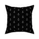 Nautical Anchor Black Throw Pillow Cover W Optional Insert Spoonflower