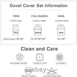 Nautical Anchor Duvet Cover Sets Queen, Geometric Stripes Comforter Cover Ocean