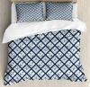 Nautical Duvet Cover Set With Pillow Shams Anchor Windrose Icons Print
