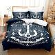 Nautical Themed Anchor Print Stylish Modern Decorative Home Bedding Set