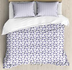 Navy Blue Duvet Cover Set Anchors and Helms