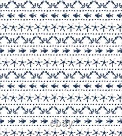 Navy Duvet Cover Set Anchor Starfish Sea Life